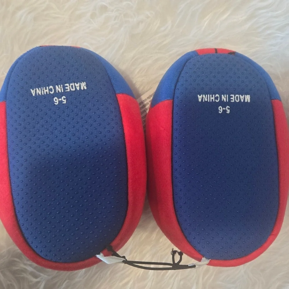 Kids Marvel‎ Spiderman Slippers Red Blue Size 5-6 Toddler